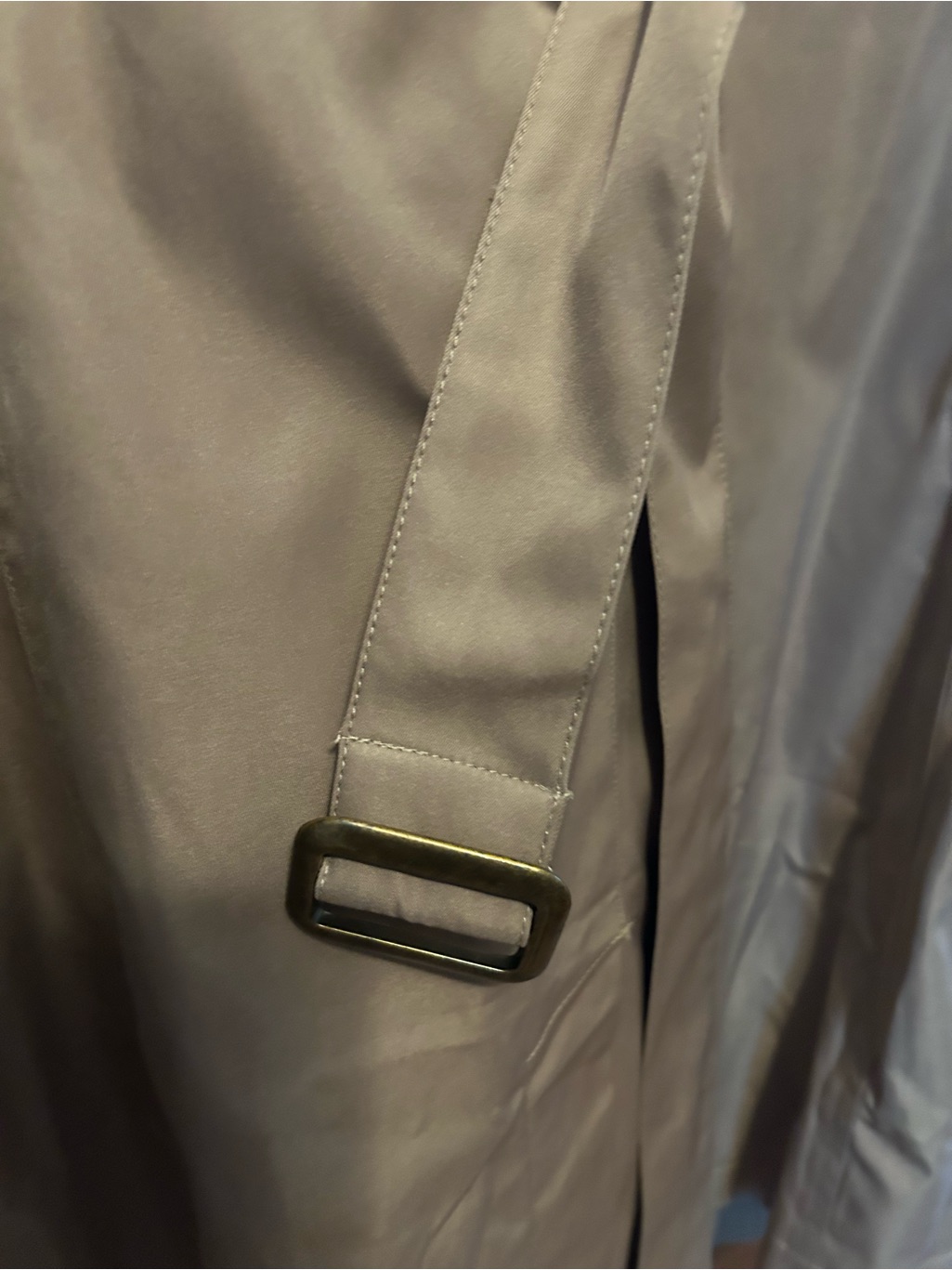Roz & Ali Beige Double-Breasted Trench Coat — image 5 of 5